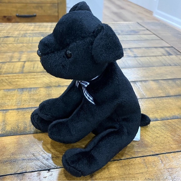 3/$18 | Vintage TY Beanie Baby | Luke the black labrador dog plush - Picture 2 of 6